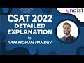 Csat 2022 solved paper  csat 2022 analysis  ram mohan pandey  ungist