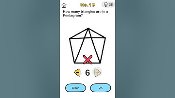 Brain 🧠 Out || How Many Triangle 📐 Are In A Pentagram #shorts