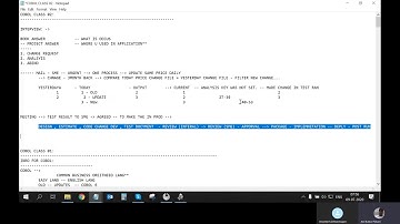Analysis-Change Request |Real Mainframe Training| BATCH - MAY 30 6.30am|Anil Polsani |+91-9908502542