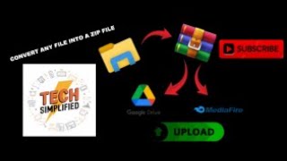 How To Convert Any File Into Zip File And Upload To Google Drive Or Mediafire 📂 📂