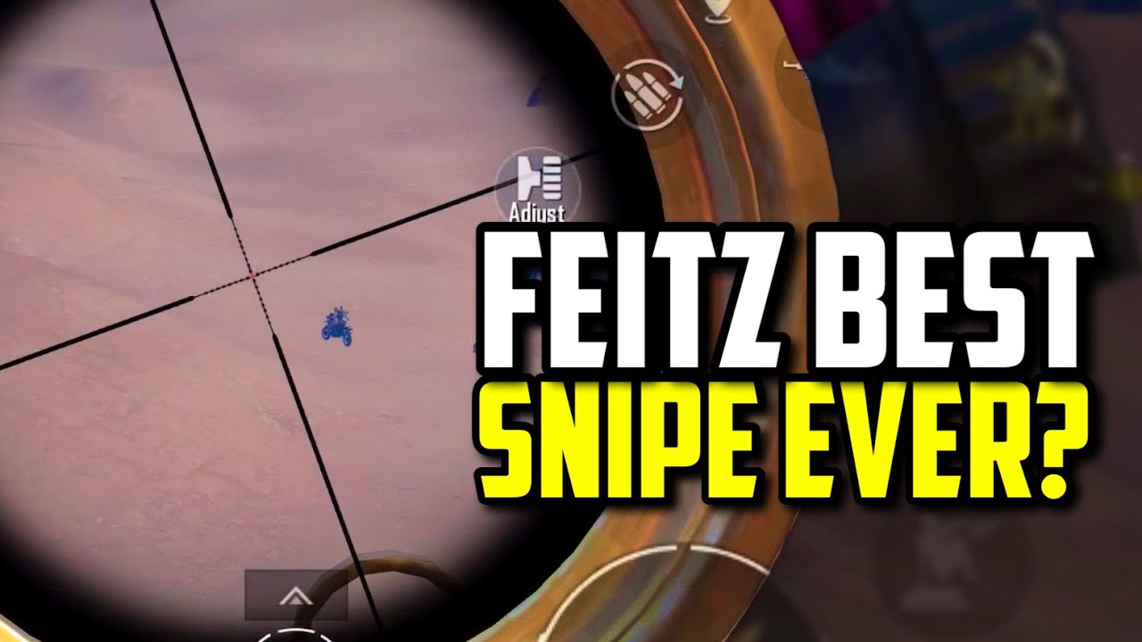 FEITZ BEST VEHICLE SNIPE EVER IN PUBG MOBLE!!