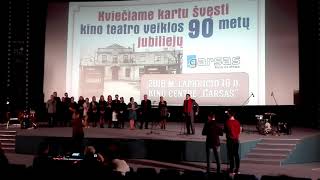 Garsas kino teatras. Algirdas Paulavičius. Sveikinimas