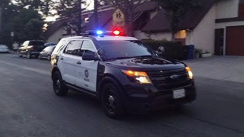 LAPD Mission Unit Responding and Arriving