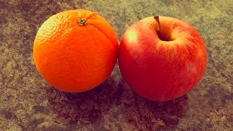 comparing apples to oranges