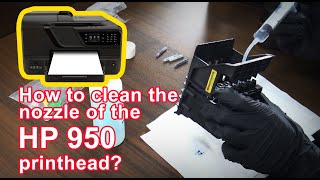 Hp Officejet Pro 8600 8100 Printhead Not printing --How To Cleaning  with HP950/951 Printhead .