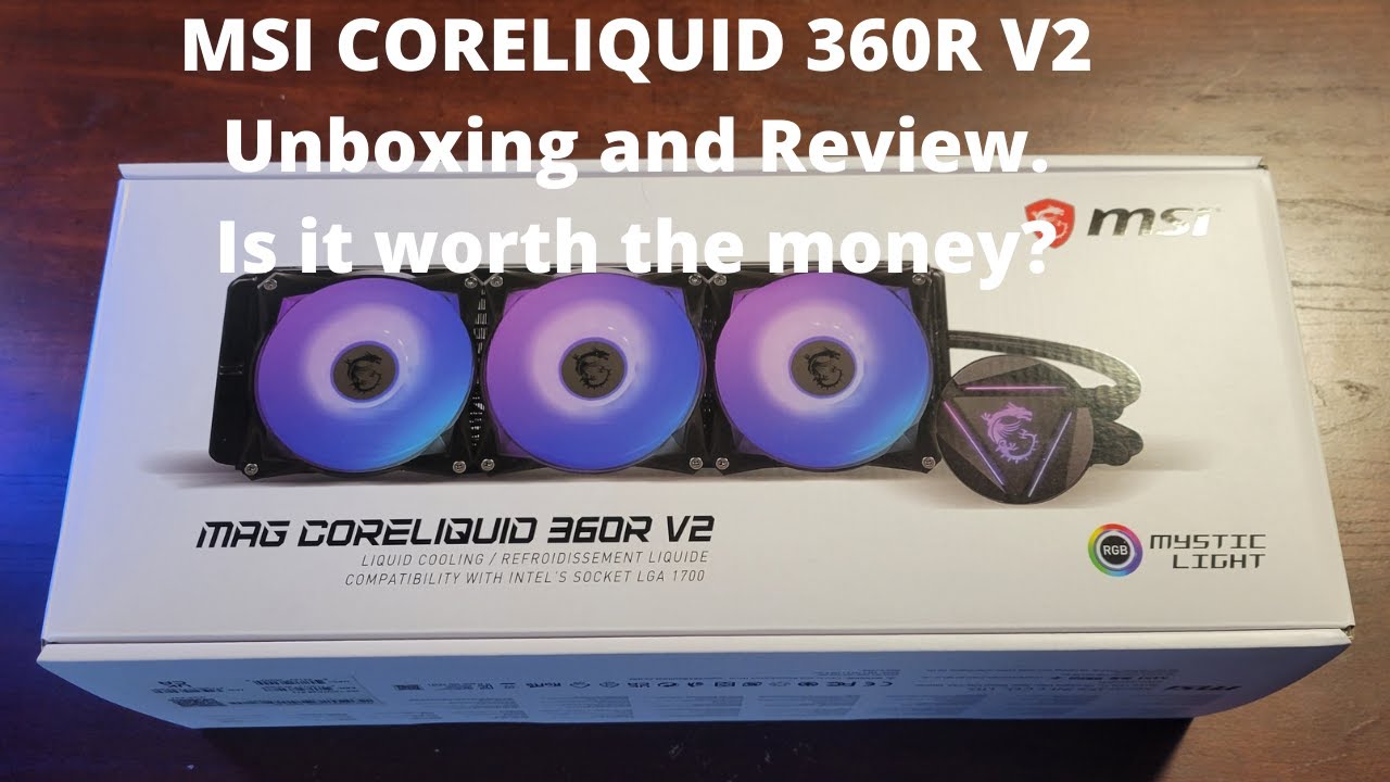 MSI MAG CORELIQUID C360 CPU Liquid Cooler Review