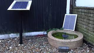 Do solar garden fountains work in the Autumn in the uk