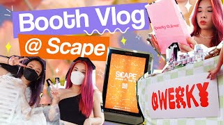 qwerky colour booth vlog @ scape | day in a life of a small business owner, booth prep and set-up