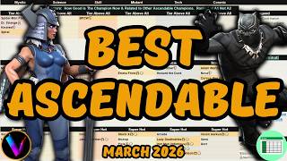 Best Ascendable Champions Ranked & Tiered March Update - Vega's Tier List - MCoC