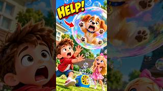 Buddy Got TRAPPED in a Giant Bubble! 🫧😂 | Funny Cartoon for Kids #Shorts #cartoon #usashorts