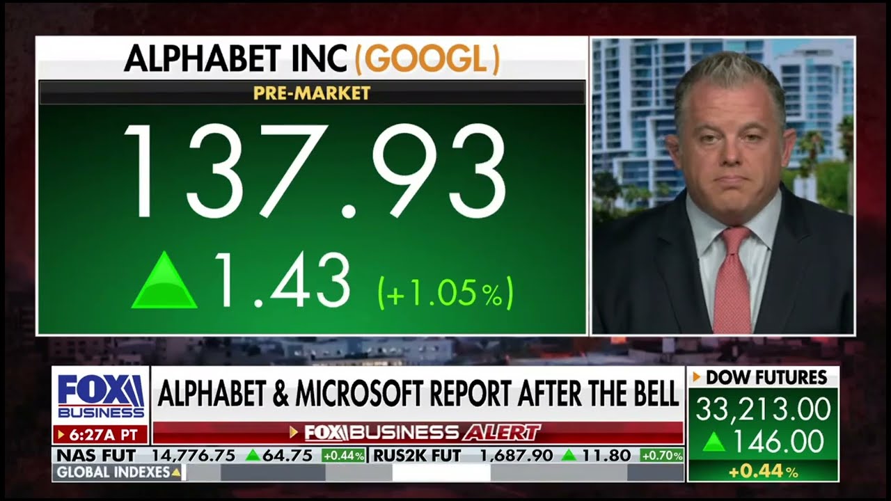 Michael Lee on Fox Business Varney & Co discussing earnings from Google, MSFT, META, & AMZN