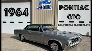 1964 Pontiac GTO frame off restoration - Godfather of muscle cars - California black plate barn find
