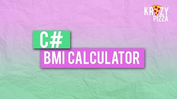 [C#] HOW TO MAKE A CONSOLE BMI CALCULATOR
