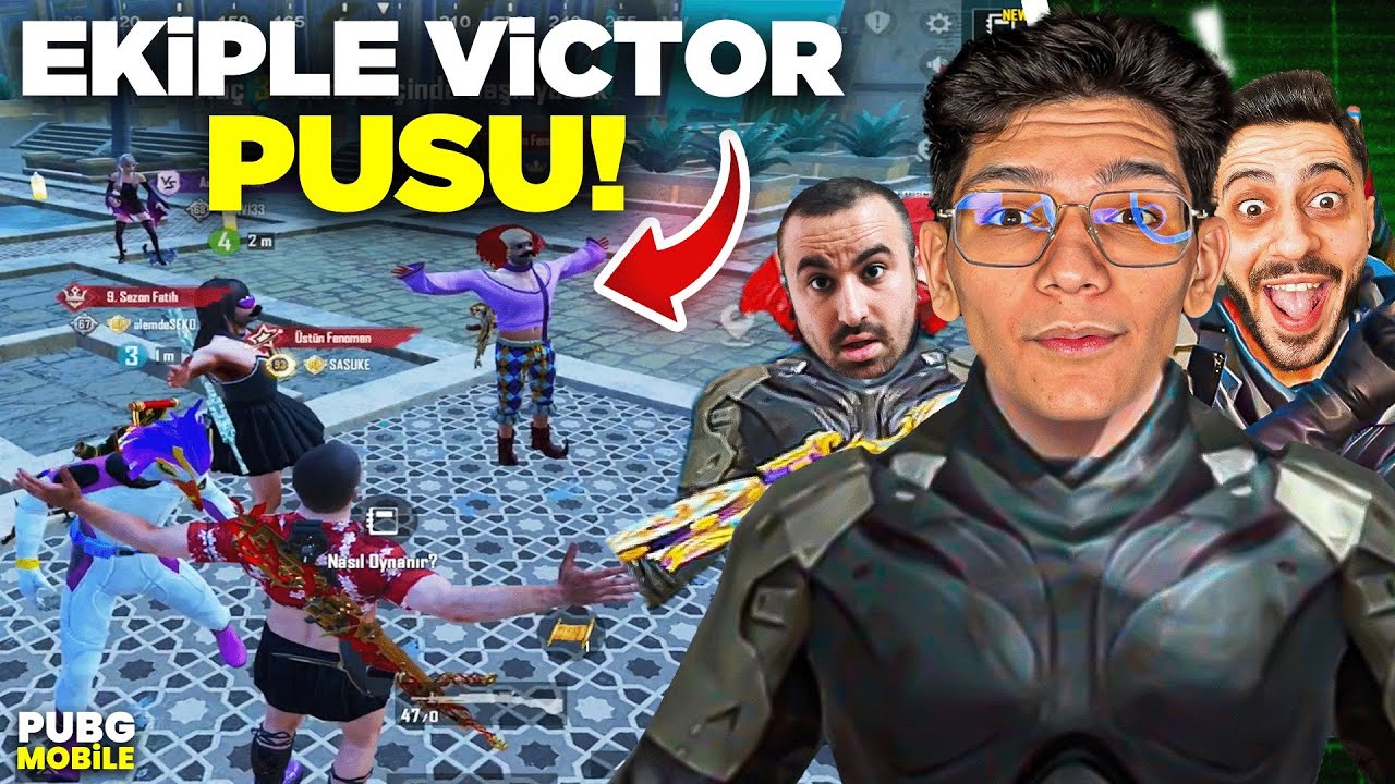 YENİ MODA ÖZEL EKİPLE VİCTOR PUSUSU! - PUBG MOBİLE