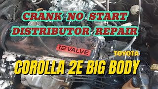TOYOTA COROLLA 2E CRANK NO START DISTRIBUTOR REPAIR