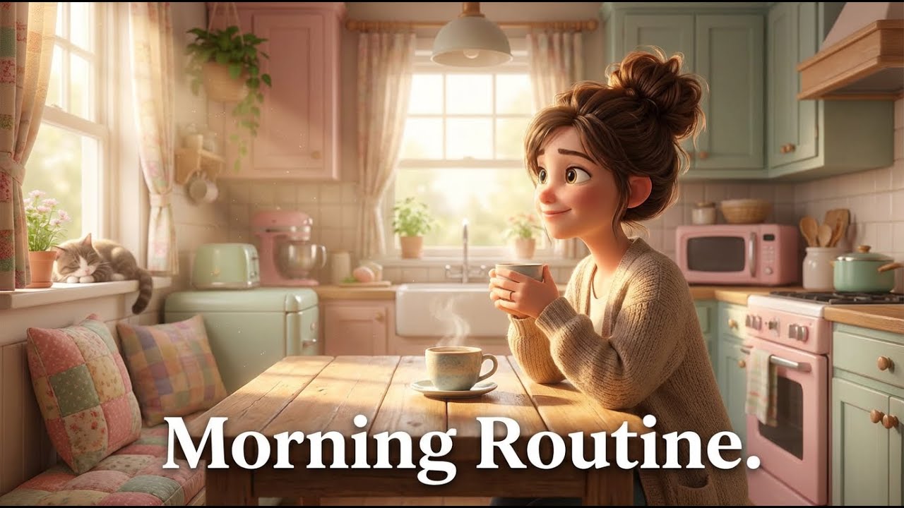 A Calm Morning Journey ☀️ | Relaxing 3D Cartoon Story | Peaceful Animation