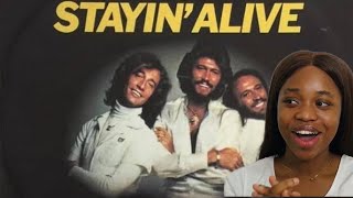 First time Hearing Bee Gees - Stayin Alive (Official Music Video) Reaction