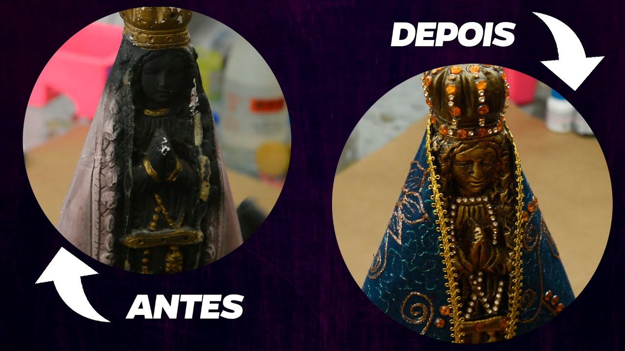 PASSO A PASSO DA REPINTURA DE UMA PEÇA DE GESSO! ‹ Iolane Caron ›