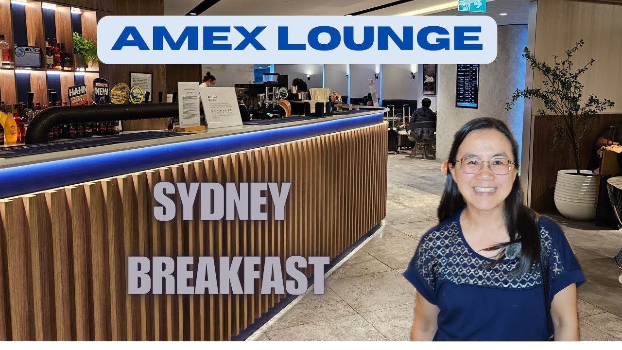 Amex Lounge Sydney Breakfast 2024