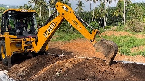 Jcb 3dx back hoe levelling steep road #jcbcartoon #jcb #jcb3dx #jcbstunt #jcbbackhoe #jcbtractor