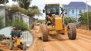 Building Foundation Roads: A Step-by-Step Red Soil Mixing & Pushing Process By Road Making Equipment