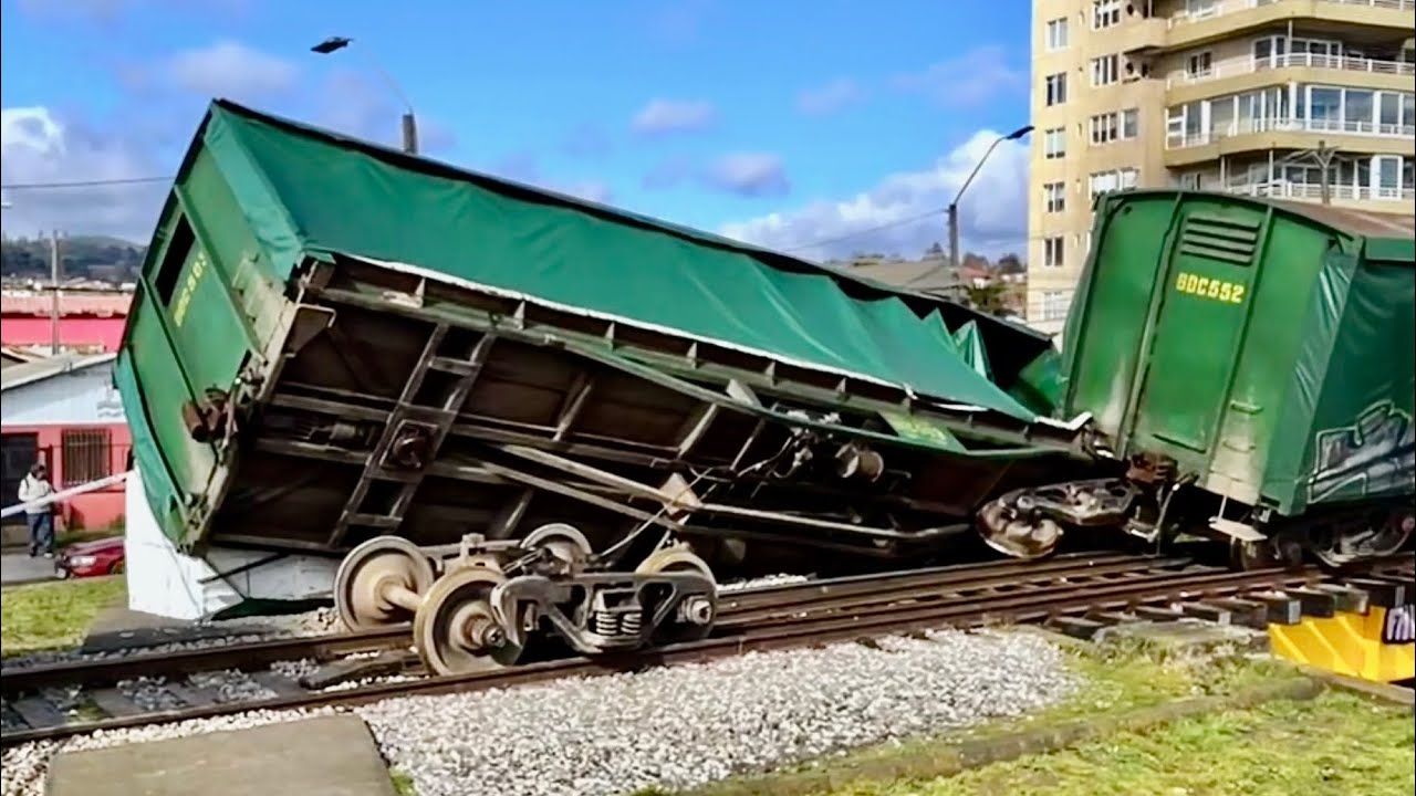 DESCARRILA TREN DE FEPASA EN PENCO
