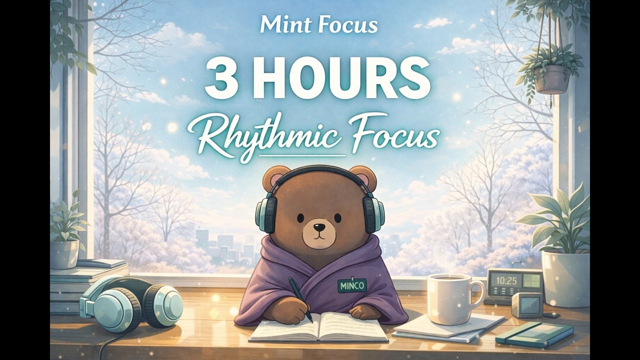 INTENSE STUDY MUSIC 🔥 3 Hours Rhythmic Focus | Deep Work Productivity (No Ads)