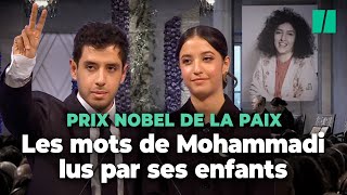 La prix Nobel de la paix Narges Mohammadi, en prison en Iran, s’exprime par la voix de ses enfants