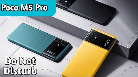 How To Enable Do Not Disturb Setting In Poco M5 Pro,Dnd Setting Kaise Enable Kare