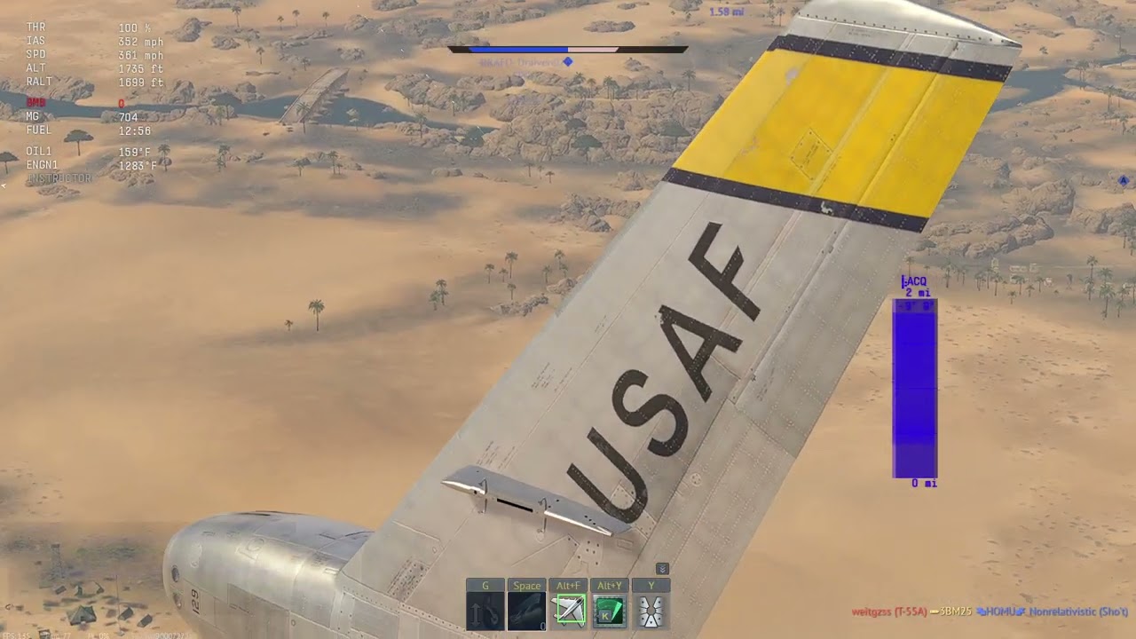 Revenge Tastes Good! T58 F-86F 2 XM246 Tunisia RB PC Elgato HD60