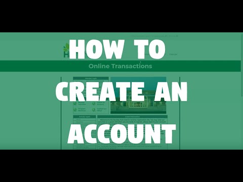 How to Create an Online Account