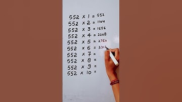 Write the Table of 552 in 17 second only..#maths #mathshack #mathstricks ‎@study_care0 