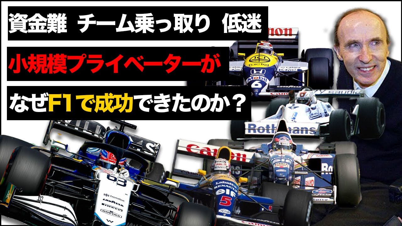 過酷なf1で参戦50年 ウイリアムズf1の歴史が凄すぎるので解説 フランクウイリアムズ Youtube