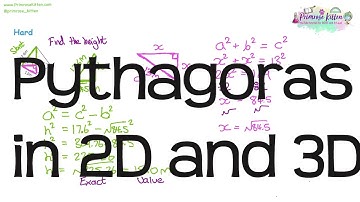 Pythagoras in 2D and 3D | Revision for Further Maths GCSE, iGCSE, Level 2 and FSMQ