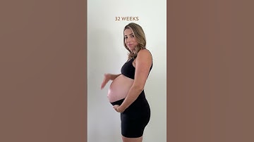 Pregnancy baby bump transformation