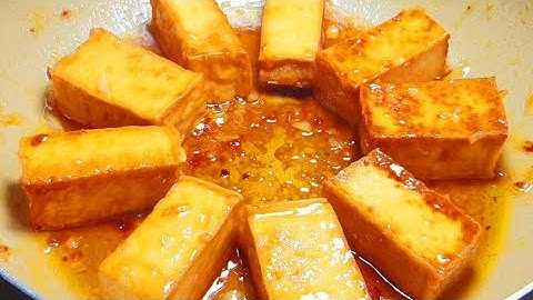 TÀU HỦ KHÌA NƯỚC DỪA - Cách làm Đậu Hũ Khìa nước dừa ngon sánh kẹo, món chay ngon - Tú Lê Miền Tây