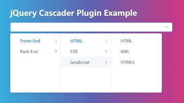User-friendly Cascading Selection Box Plugin With jQuery
