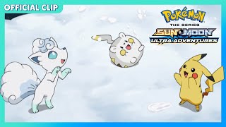 Snow in Alola?! | Pokémon the Series: Sun \& Moon—Ultra Adventures | Official Clip