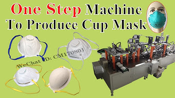 Full Automatic Machine to Make Cup Respirator Surgical Face Mask In Only One Step