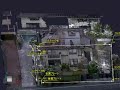 BLK360を使って取得した点群の中に境界点・境界線を浮かび上がらせた 3D 画像データ（by フェイスフル登記測量）