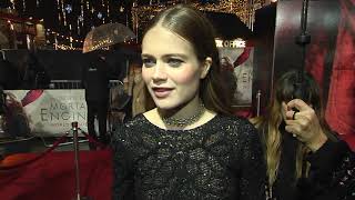 Mortal Engines: Hera Hilmar "Hester Shaw" Movie Premiere Interview | ScreenSlam