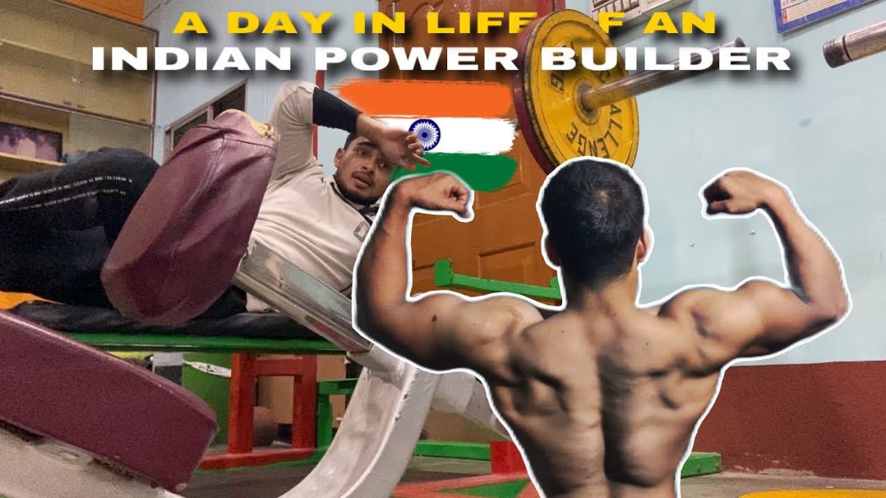 A Day in life of an INDIAN POWERBUILDER 🇮🇳powerlifting bodybuilding 