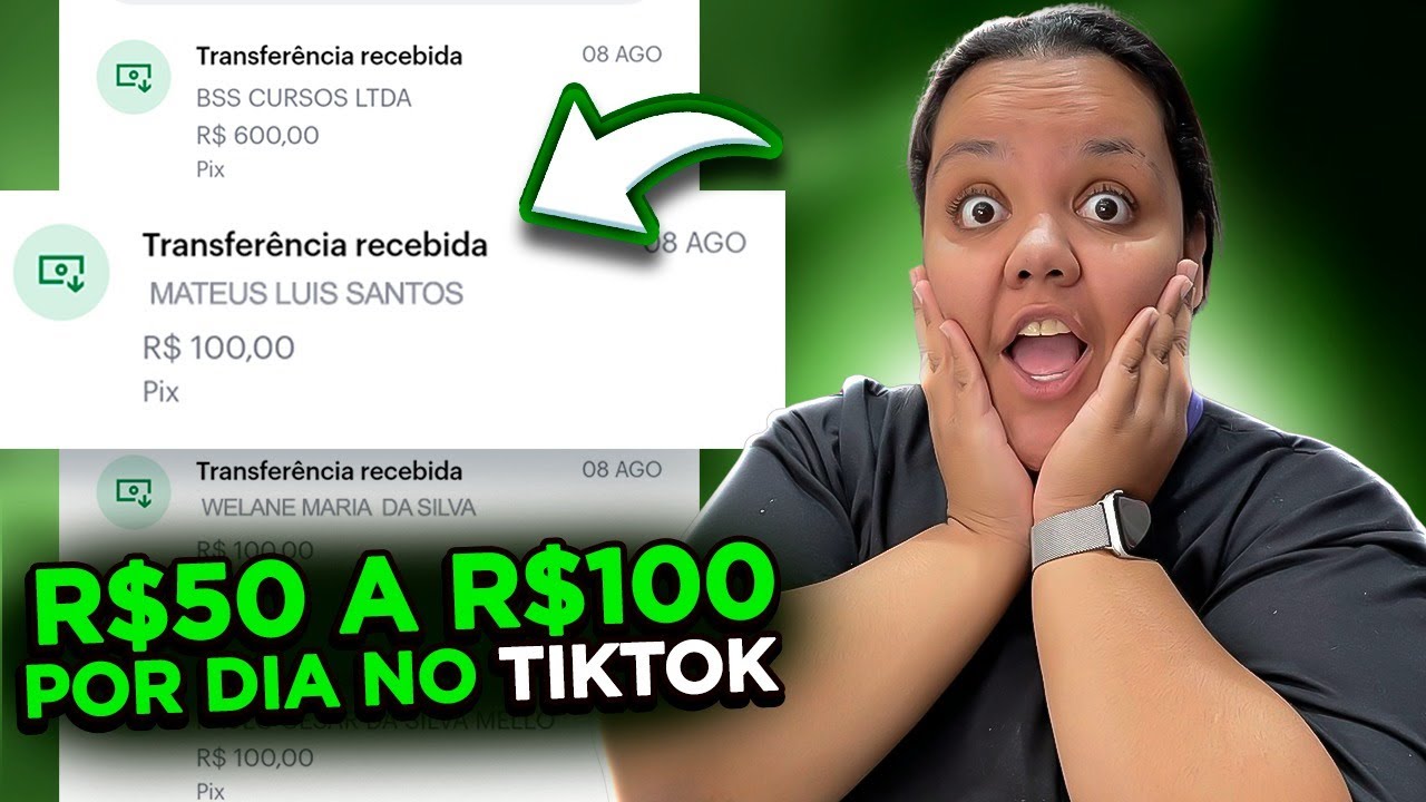 FAÇA DE R$50 A R$100 TODO DIA! COMO GANHAR DINHEIRO NO TIKTOK