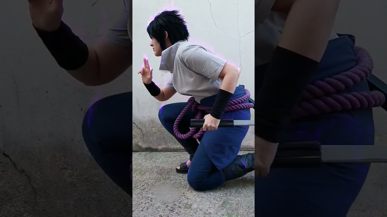 POV: você é o Naruto (Sasuke cosplay showcase) #cosplay #naruto #sasuke #sasunaru #larucosplay