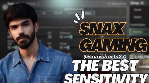🎯Snax Gaming new sensitivity | control code and sensi **code | Best sensitivity for BGMI