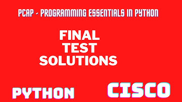 CISCO python final test answer!final answer! #vipul4u,#cisco