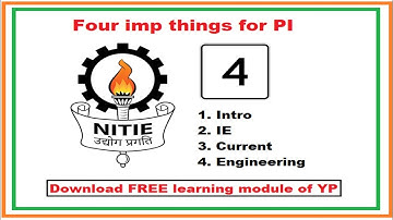 Download FREE learning module of YP | Four Important things for  NITIE PI | Dr Vijayender
