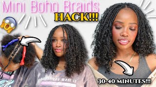 Can You Believe I Finished These MINI BOHO BRAIDS in 39 Minutes Here s The HACK 