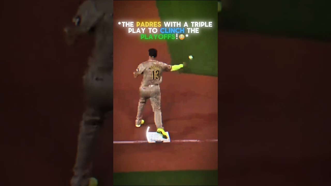 Padres turn a triple play to clinch the postseason 