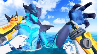 Tearing KAIJU Limbs Apart as Max Strength Mech in VR